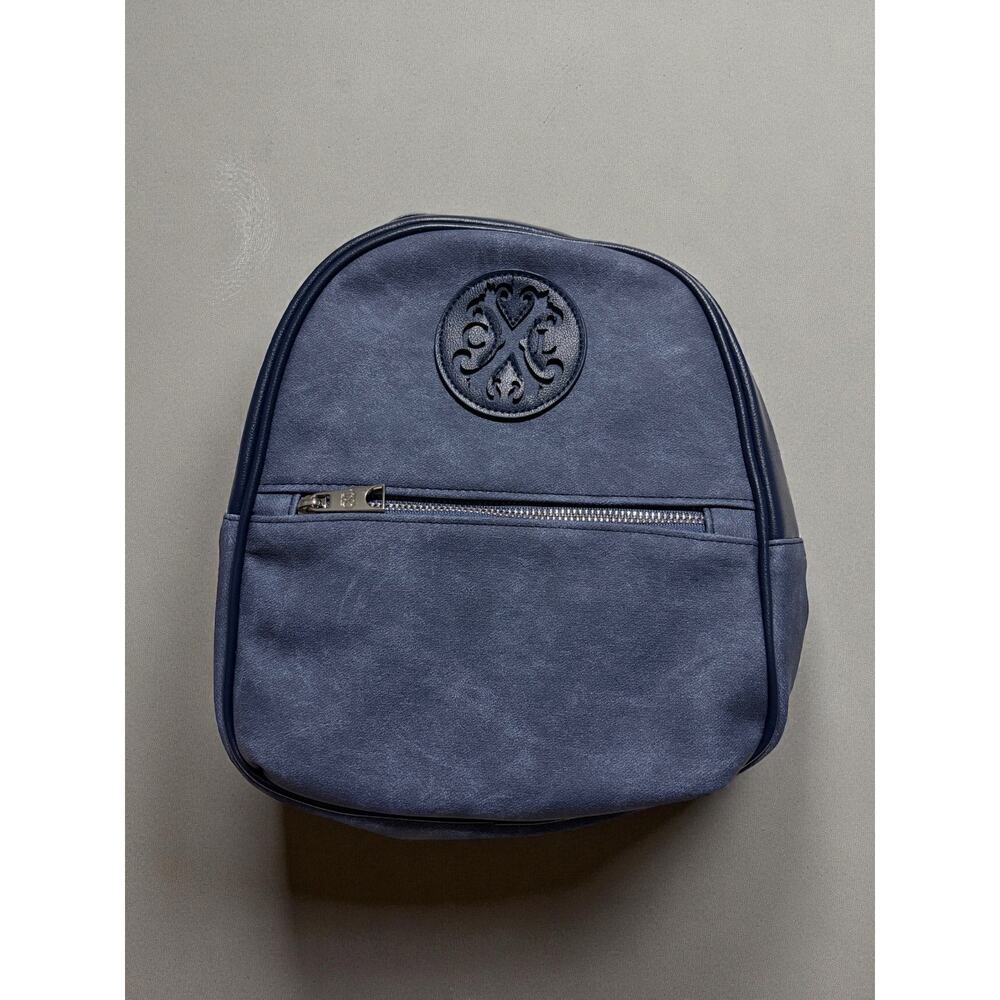 CXL Christian Lacroix PU Denim Backpack NWT Embossed Logo Designer Bag $98